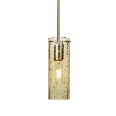 Besa Lighting Juni 10 Stem Pendant, Gold Bubble, Satin Nickel, 1x60W Incandescent 1TT-JUNI10GD-SN